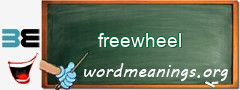 WordMeaning blackboard for freewheel